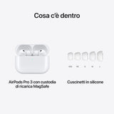 Apple AirPods Pro (terza generazione) AirPods Pro (3rd generation) Auricolare True Wireless Stereo (TWS) In-ear Chiamate/Musica/Sport/Tutti i giorni Bluetooth Bianco