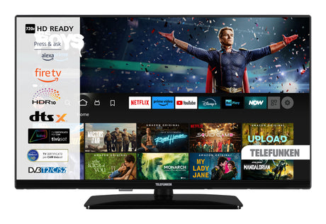 Telefunken TE32759B50V4D TV 81,3 cm (32") HD Wi-Fi Nero 250 cd/m²
