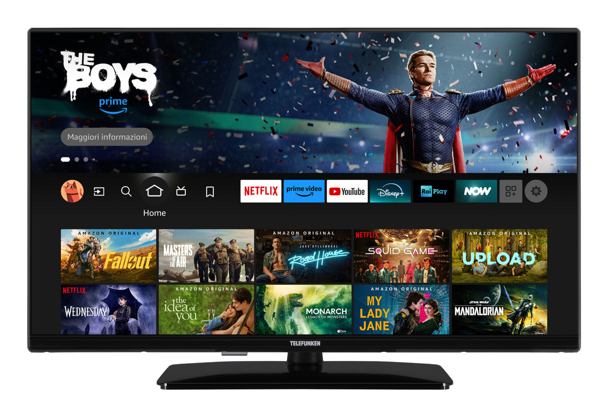Telefunken TE32759B50V4D TV 81,3 cm (32") HD Wi-Fi Nero 250 cd/m²