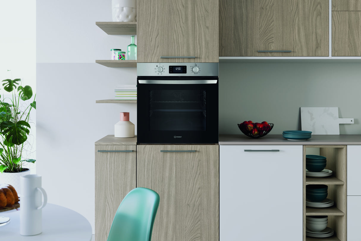 Indesit IO 255H X forno Multifunzione Inox 8Funzioni classe A 71Lt Idrolisi
