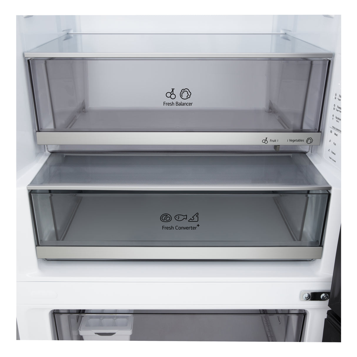 LG GBBW322CPY Frigorifero combinato Fit & Max 70cm, Classe C, 465L, AI Fresh, Prime Silver