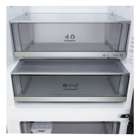LG GBBW322CPY Frigorifero combinato Fit & Max 70cm, Classe C, 465L, AI Fresh, Prime Silver