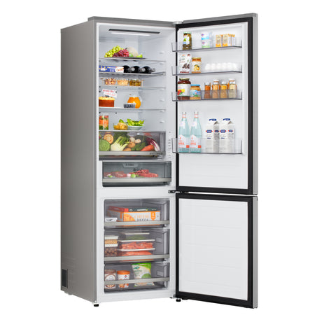 LG GBBW322CPY Frigorifero combinato Fit & Max 70cm, Classe C, 465L, AI Fresh, Prime Silver