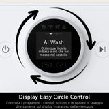 LG F4X9009TWCE Lavatrice 9kg AI DD™ Serie X9, Classe A-60%, 1400 giri, Display Easy Circle, Wi-Fi, AI Wash, TurboWash