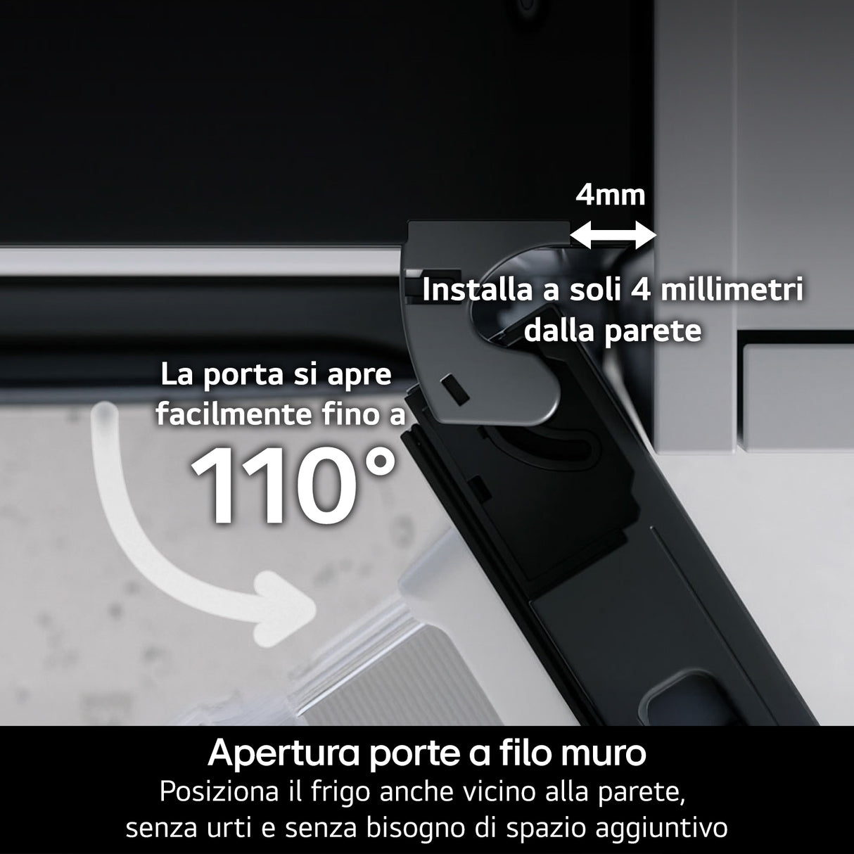 LG GBBS322CPY Frigorifero combinato Fit & Max 60cm, Classe C, 375L, AI Inverter, Prime Silver