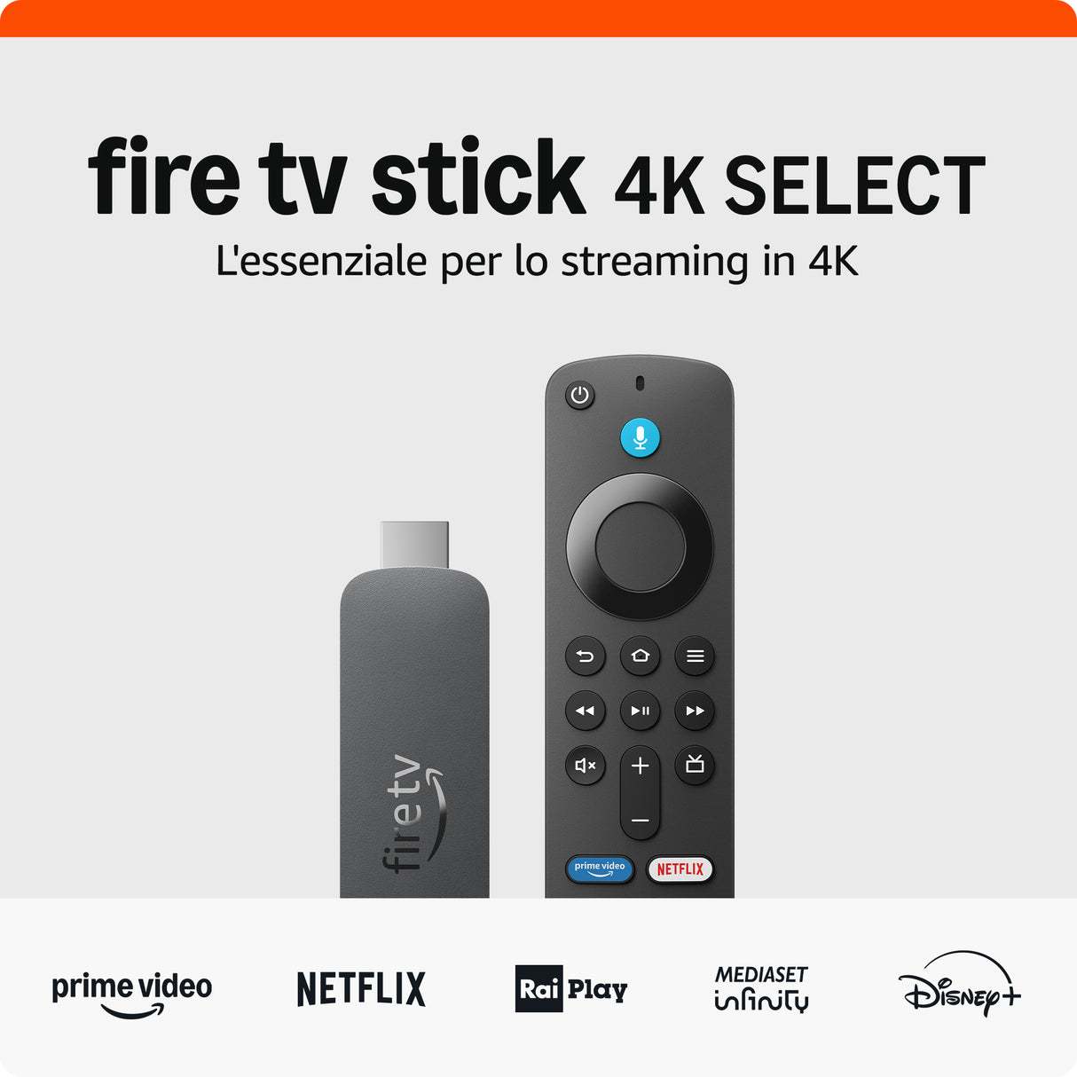 Amazon Fire TV Stick 4K Select 4K Ultra HD Fire OS Nero