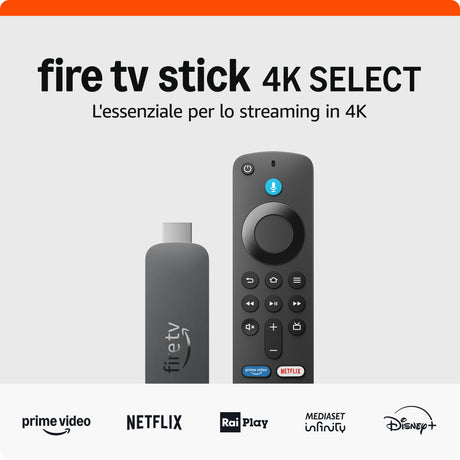 Amazon Fire TV Stick 4K Select 4K Ultra HD Fire OS Nero