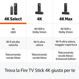 Amazon Fire TV Stick 4K Select 4K Ultra HD Fire OS Nero
