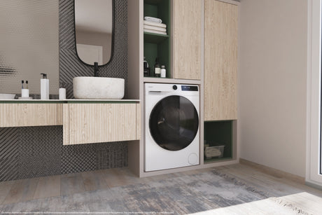 Candy ProWash 550, Lavatrice Slim 7 KG, 20% più efficente della classe A, 1400 giri, Bianco, Inverter, Vapore, Wi-Fi, Smart Wash, BP 47SBL8-S