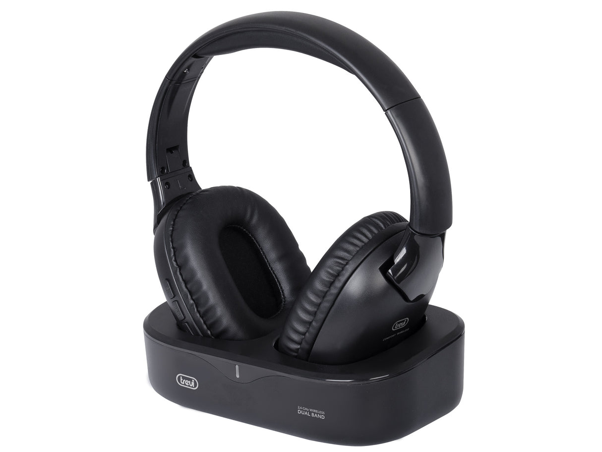 Trevi Cuffia TV Ricaricabile Wireless a Radiofrequenza FRS 1490 RW
