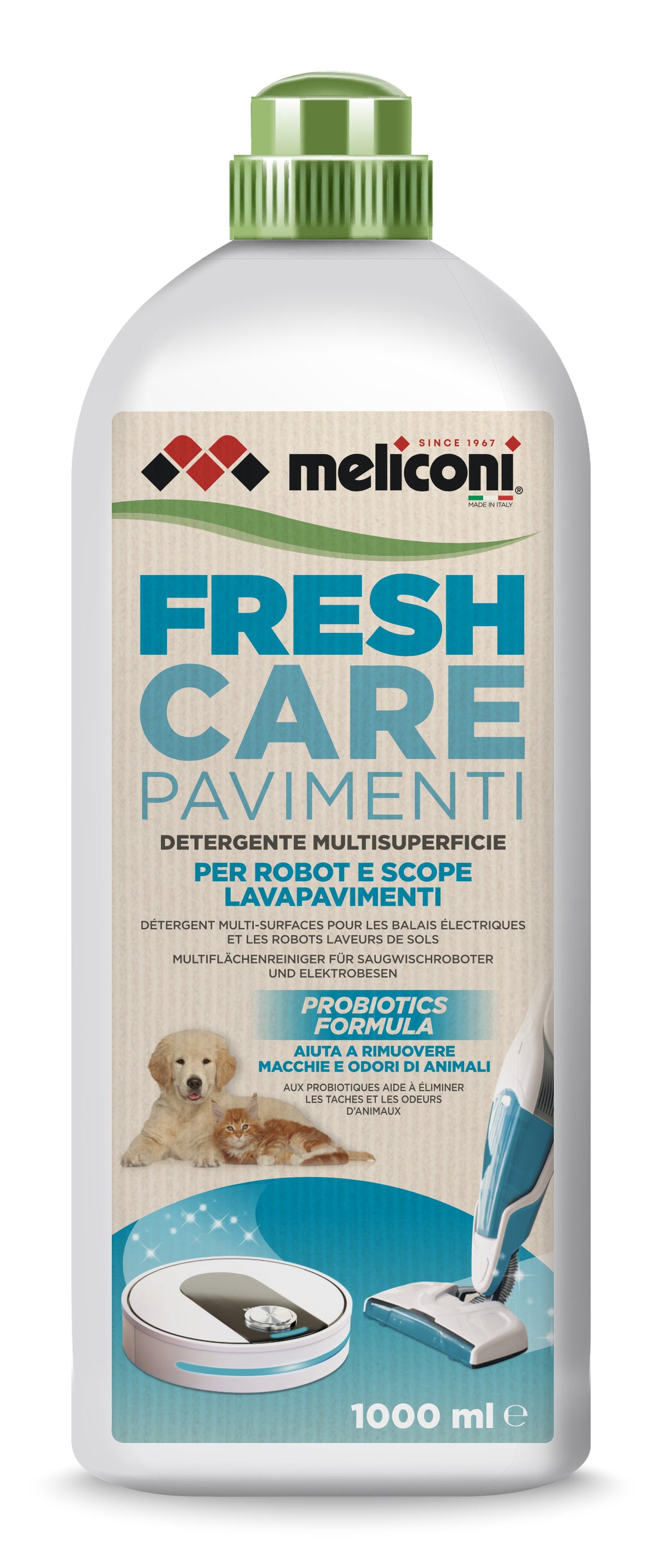 Meliconi FRESH CARE PAVIMENTI - Detergente per robot e scope elettriche
