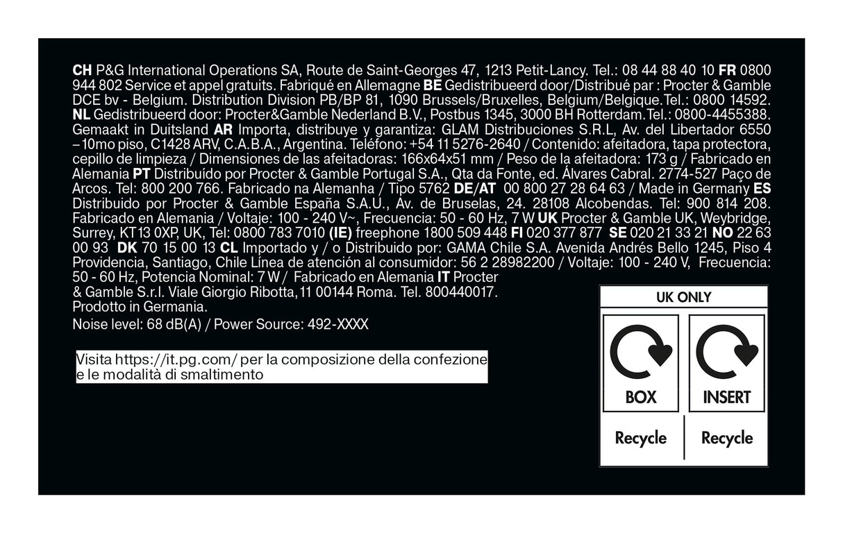 Braun Series 5 52-B1000s Rasoio Nero