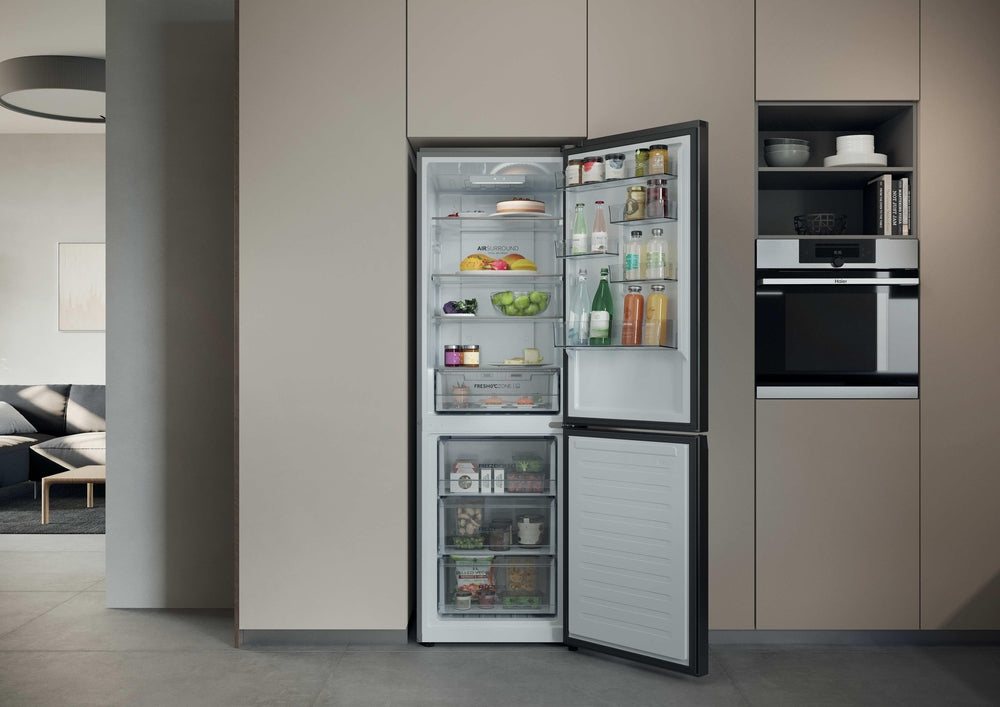 Haier HDPR1618ANPD Libera installazione 355 L Acciaio inox