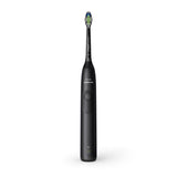 Philips Sonicare serie 5300 Spazzolino elettrico sonico con base di ricarica, 2 livelli intensità, sensore di pressione colore nero HX7101/02