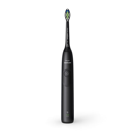 Philips Sonicare serie 5300 Spazzolino elettrico sonico con base di ricarica, 2 livelli intensità, sensore di pressione colore nero HX7101/02