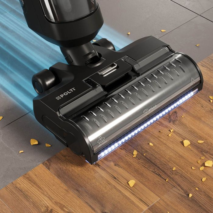 Polti RollySteam WD30C, lavapavimenti senza filo, che aspira, lava e igienizza con il vapore, senza detersivi
