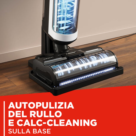 Polti RollySteam WD30C, lavapavimenti senza filo, che aspira, lava e igienizza con il vapore, senza detersivi