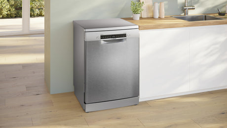 Bosch Serie 6 SMS6ZCI10E Lavastoviglie da libera installazione 14 coperti Acciaio spazzolato anti-impronta Classe B