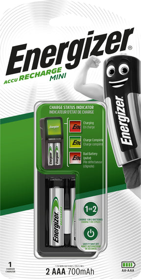 Energizer Mini Charger carica batterie AC
