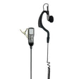 Midland MA21-SX Auricolare Cablato A clip Nero, Grigio
