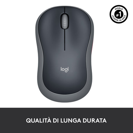Logitech M185 mouse wireless (nero)