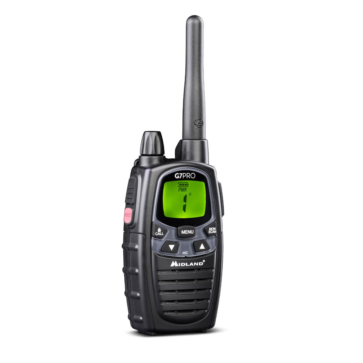 Midland G7 Pro Walkie Talkie ricetrasmittente 69 canali 446.00625 - 446.09375 MHz Nero