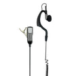 Midland MA21-LK Auricolare Cablato A clip Nero, Grigio