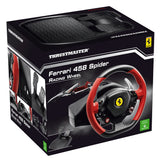 Thrustmaster Ferrari 458 Spider Nero, Rosso USB Sterzo + Pedali Xbox One