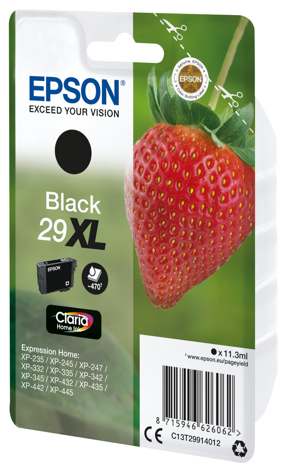 Epson Strawberry 29XL fragola cartuccia inchiostro originale nero XL 1pz