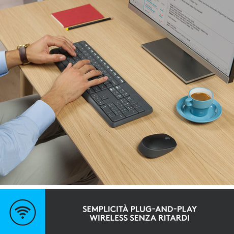 Logitech MK235 Combo Tastiera e Mouse Wireless
