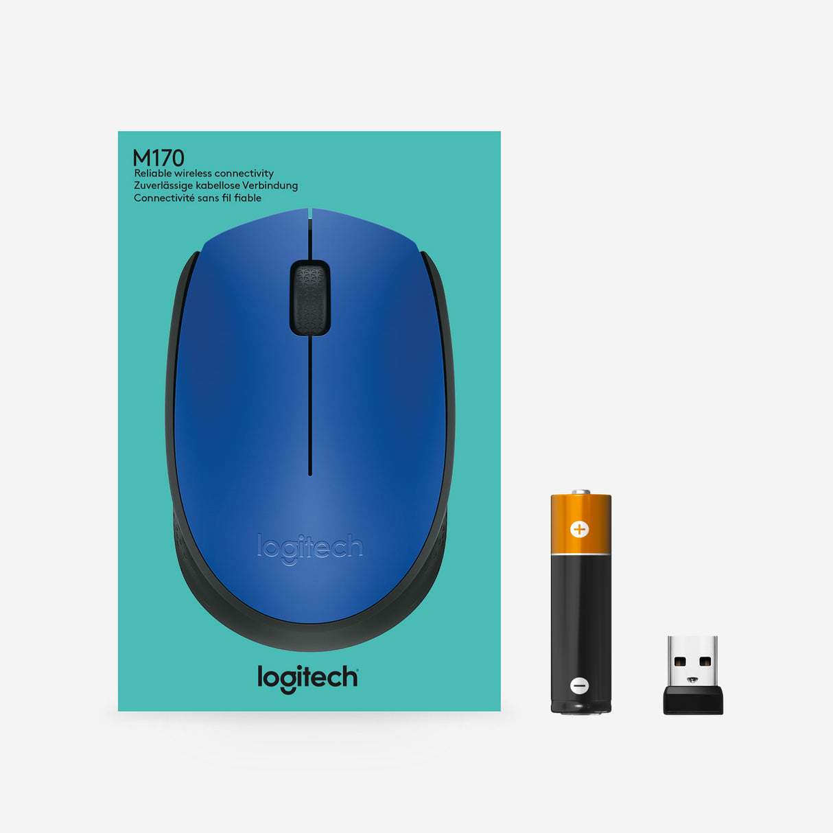 Logitech M171 mouse wireless (blu)