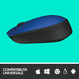 Logitech M171 mouse wireless (blu)
