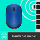 Logitech M171 mouse wireless (blu)