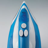 Ariete 6234 Steam Iron - Ferro da stiro con piastra in teflon - Colpo vapore 140 gr/min - Serbatoio 250 ml - 2000 W - Bianco e Azzurro