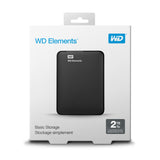 Western Digital Elements Portable disco rigido esterno 2 TB 5400 Giri/min 2.5" Micro-USB B 3.2 Gen 2 (3.1 Gen 2) Nero