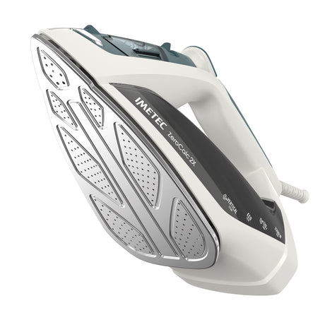 Imetec Ferro a vapore ZeroCalc 2X, Tecnologia Anticalcare, 2200 W, Colpo Vapore 120 g
