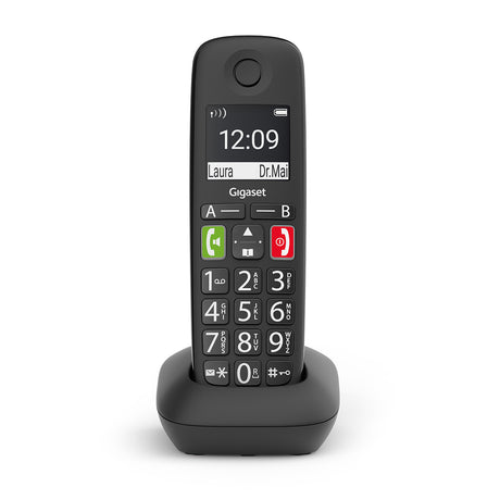 Gigaset E290 Telefono analogico/DECT Identificatore di chiamata Nero