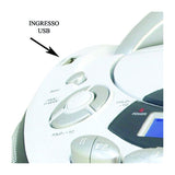 New Majestic AH-2387R MP3 USB Nero, Bianco Lettore CD personale