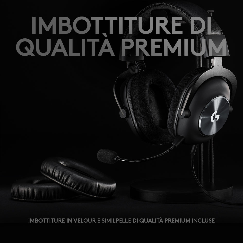 Logitech G PRO X cuffia gaming cablata con microfono 7.1 Surround