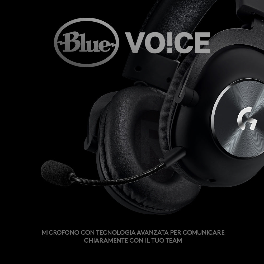 Logitech G PRO X cuffia gaming cablata con microfono 7.1 Surround