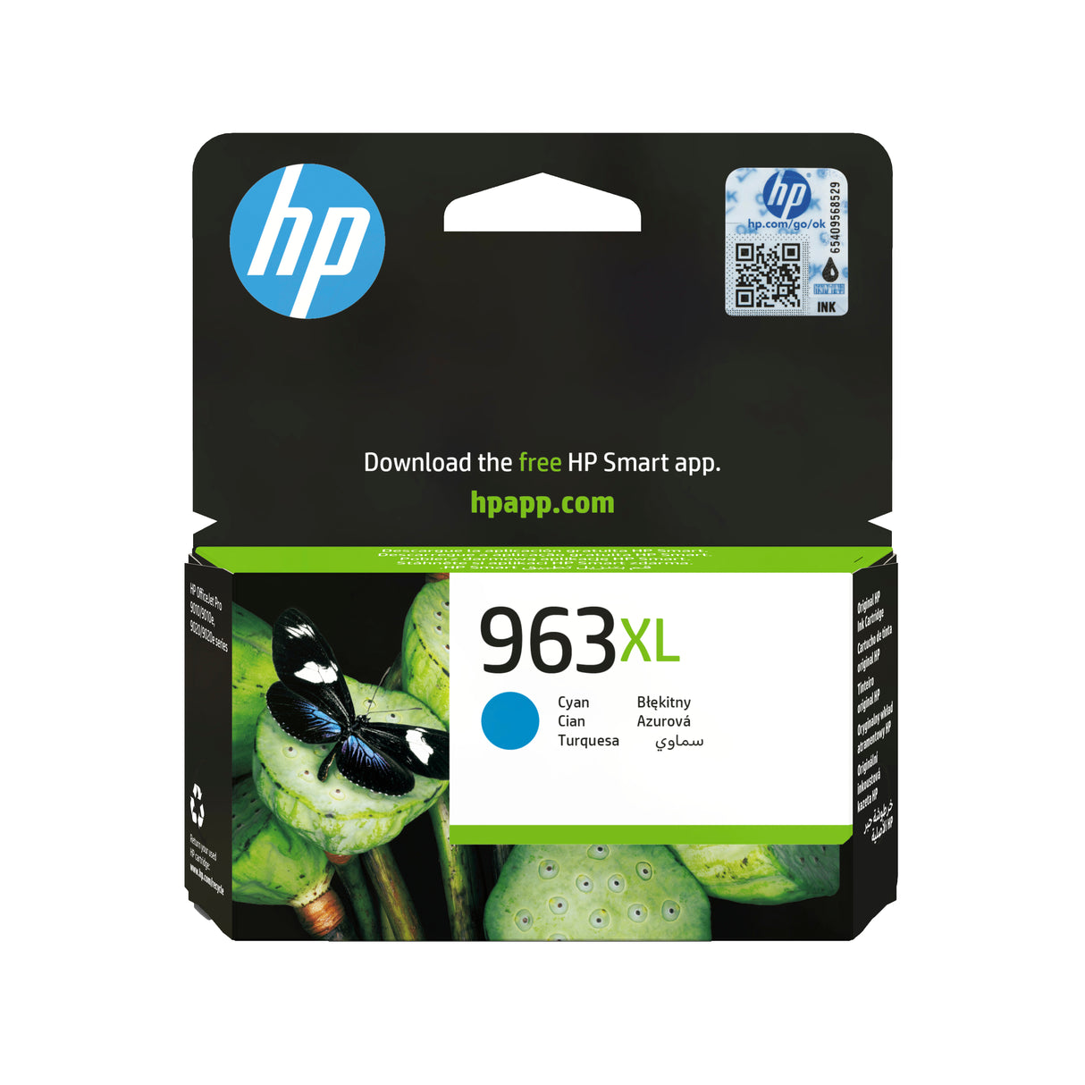 HP Cartuccia di inchiostro ciano originale 963XL ad alta capacità