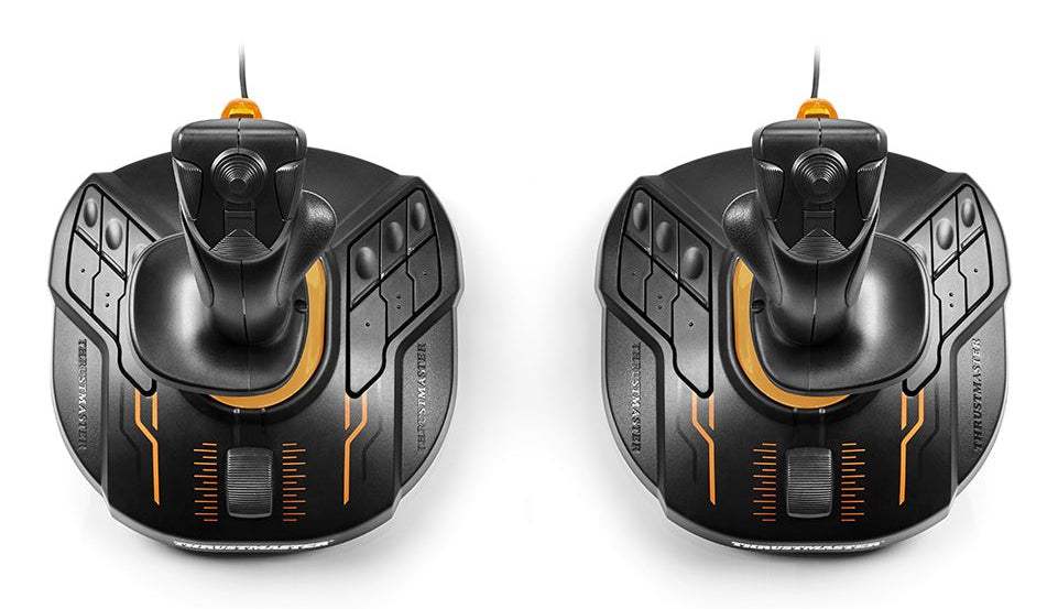 Thrustmaster T.16000M FCS SPACE SIM DUO Nero, Arancione USB Joystick Analogico/Digitale PC