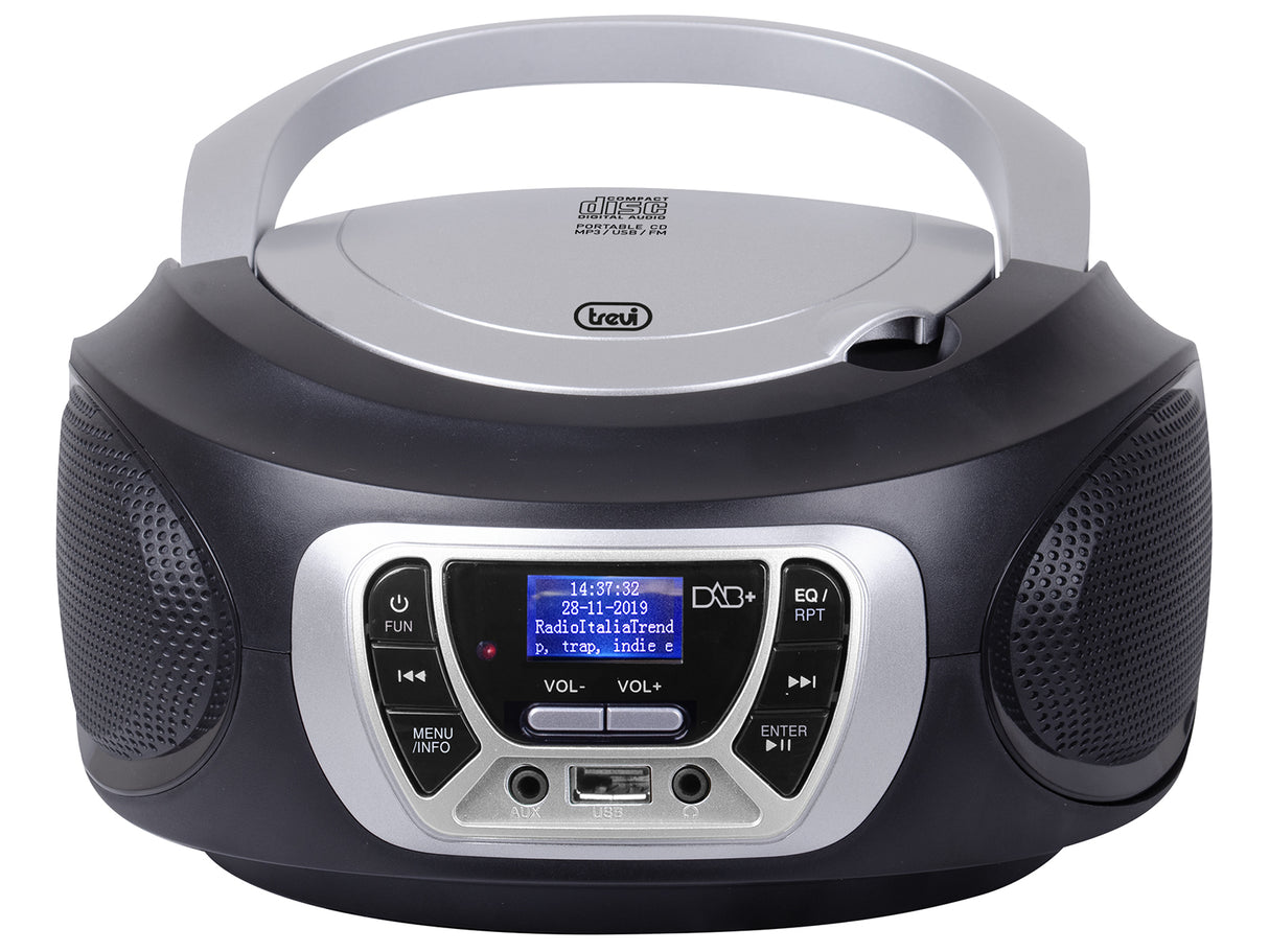 Trevi CMP 510 DAB Digitale 3 W DAB, DAB+, FM Nero Riproduzione MP3
