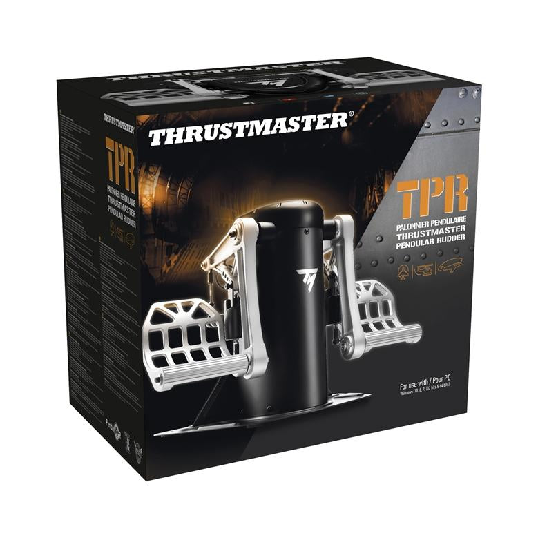 Thrustmaster TPR Rudder Nero, Argento USB Simulazione di Volo Analogico PC