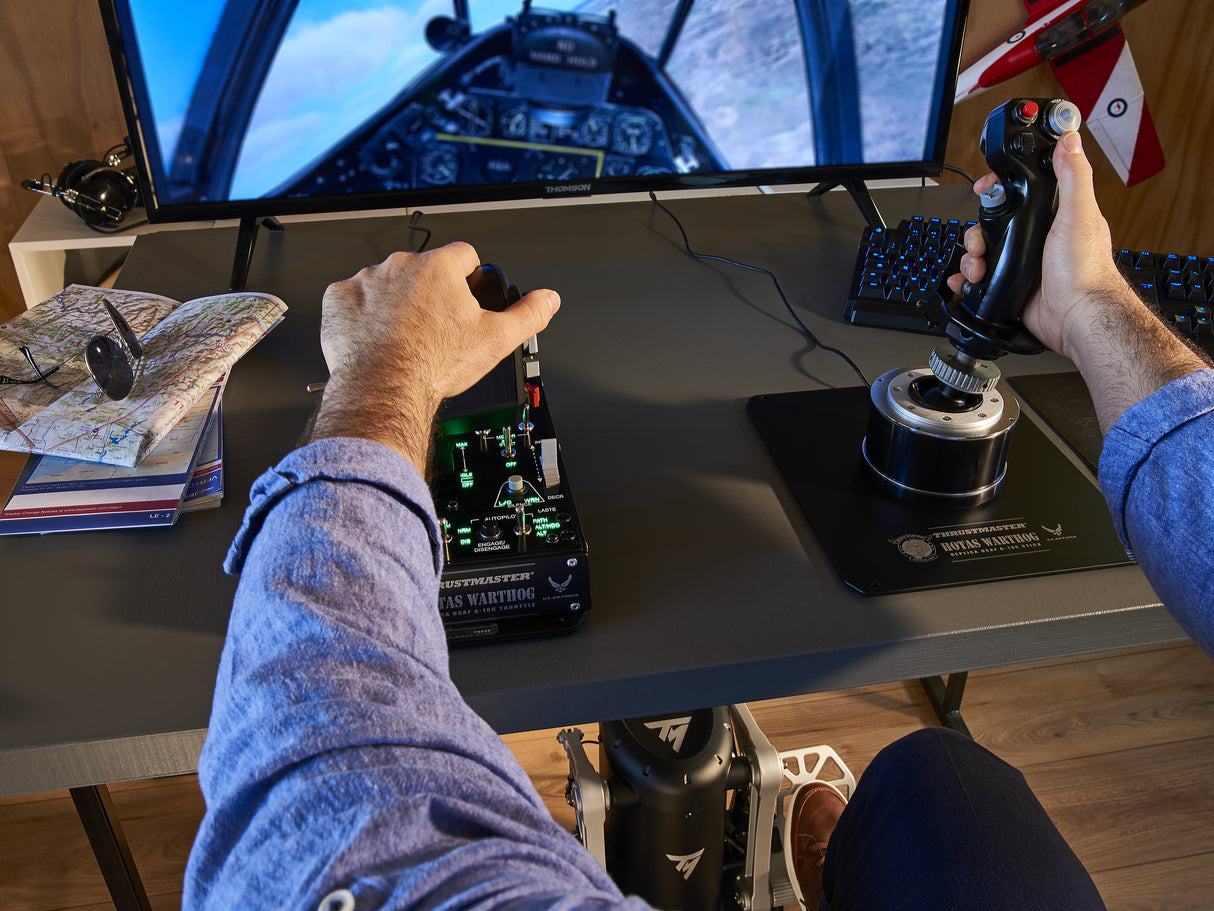 Thrustmaster TPR Rudder Nero, Argento USB Simulazione di Volo Analogico PC
