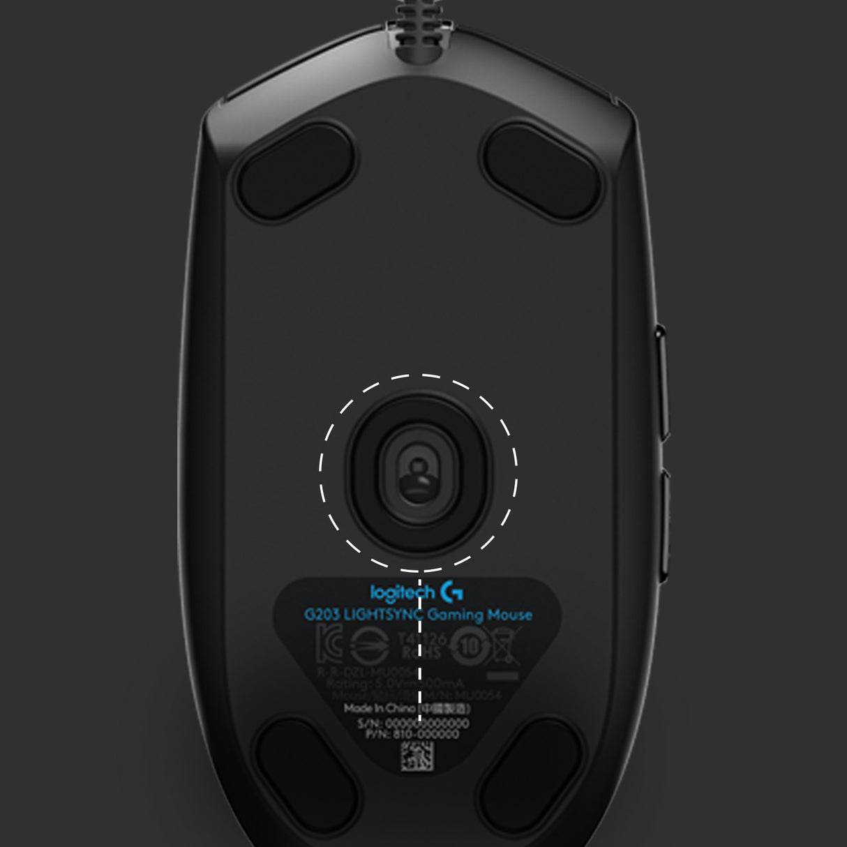 Logitech G G203 LIGHTSYNC mouse gaming a filo