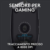 Logitech G G203 LIGHTSYNC mouse gaming a filo