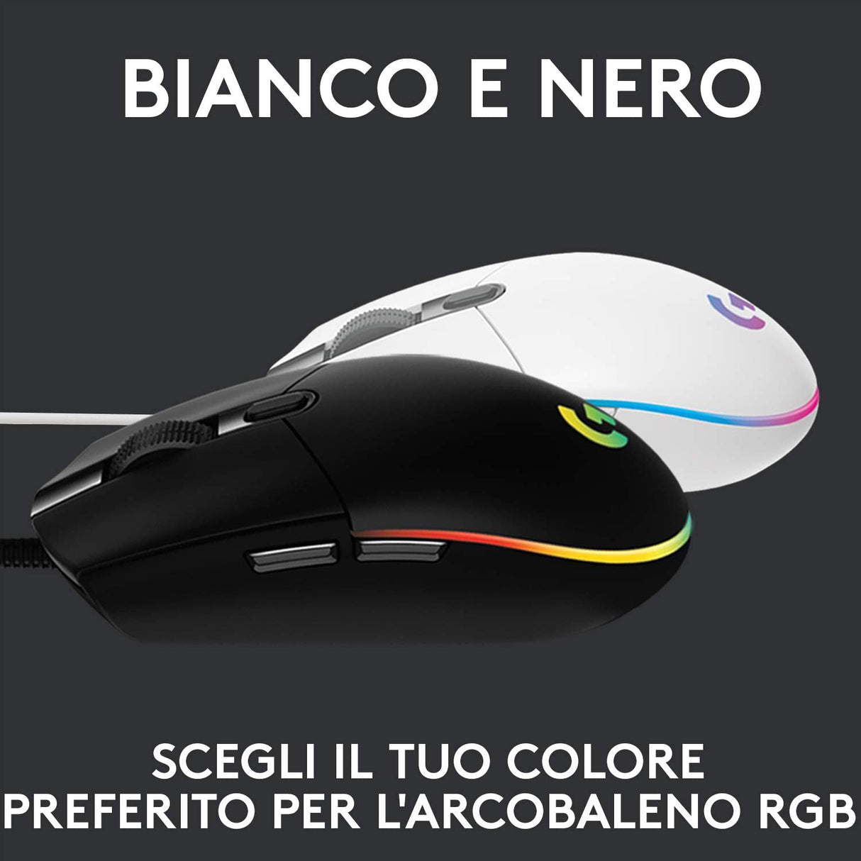 Logitech G G203 LIGHTSYNC mouse gaming a filo
