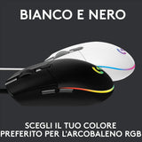 Logitech G G203 LIGHTSYNC mouse gaming a filo