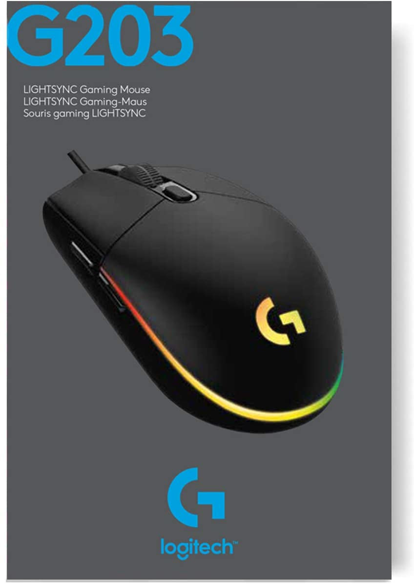 Logitech G G203 LIGHTSYNC mouse gaming a filo